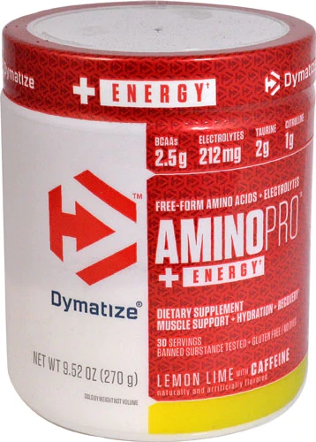 Dymatize AminoPro™ Plus Energy Lemon Lime -- 30 Servings