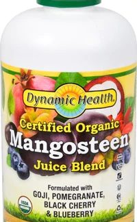 Dynamic Health Certified Organic Mangosteen Juice Blend -- 33.8 fl oz
