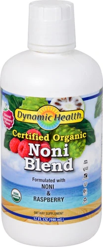 Dynamic Health Organic Noni Blend Natural Raspberry -- 32 fl oz