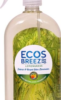 Earth Friendly Eco Breeze™ Fabric & Carpet Odor Eliminator Lemongrass -- 20 fl oz