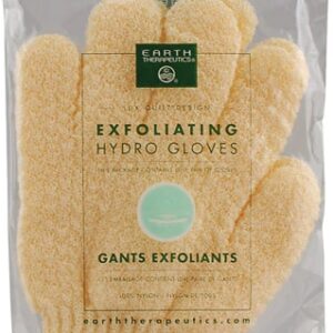 Earth Therapeutics Exfoliating Hydro Gloves Natural -- 1 Pair