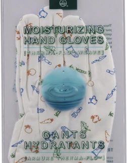 Earth Therapeutics Moisturizing Hand Gloves Garden Print -- 1 Pair
