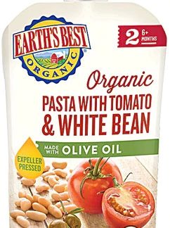 Earth's Best Organic Baby Food Puree Pasta with Tomato & White Bean -- 3.5 oz