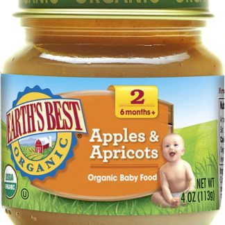 Earth's Best Organic Baby Food Stage 2 Apples and Apricots -- 4 oz