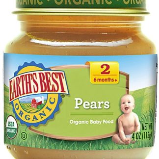 Earth's Best Organic Baby Food Stage 2 Pears -- 4 oz