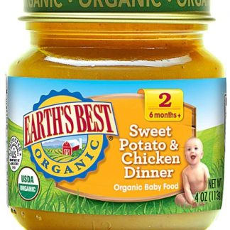 Earth's Best Organic Baby Food Stage 2 Sweet Potato & Chicken Dinner -- 4 oz
