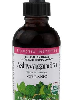 Eclectic Institute Organic Ashwagandha Herbal Extract -- 2 fl oz