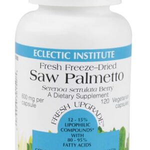 Eclectic Institute Saw Palmetto -- 600 mg - 120 Vegetarian Capsules