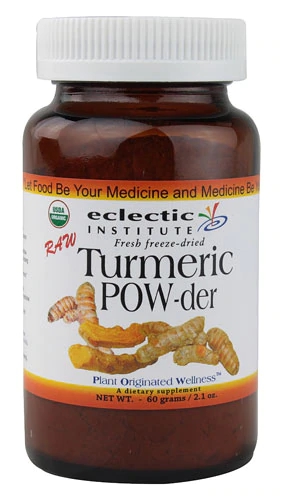 Eclectic Institute Turmeric Powder Raw Fresh Freeze-Dried -- 60 g