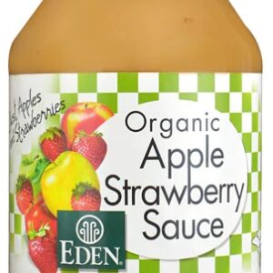Eden Foods Organic Apple Sauce Strawberry -- 25 oz