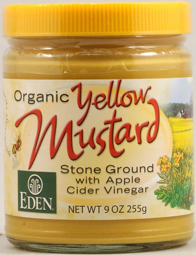 Eden Foods Organic Yellow Mustard Jar -- 9 oz