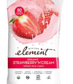 Element Organic Dipped Rice Cakes Strawberry 'N Cream -- 3.5 oz