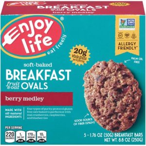 Enjoy Life Soft-Baked Breakfast Fruit & Oat Ovals Berry Medley -- 5 Bars