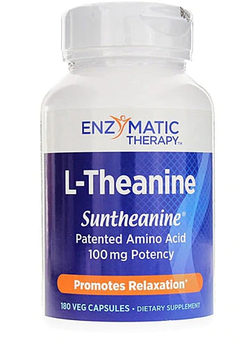 Enzymatic Therapy L-Theanine -- 180 Veg Capsules