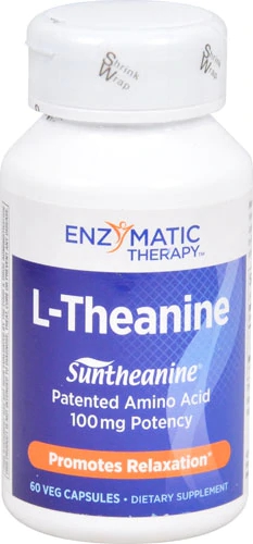 Enzymatic Therapy L-Theanine -- 100 mg - 60 VegCaps
