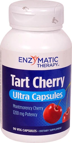 Enzymatic Therapy Tart Cherry Ultra Capsules -- 1200 mg - 90 Veg Capsules