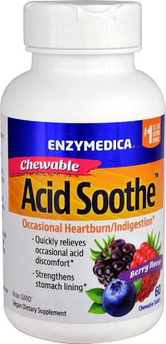 Enzymedica Acid Soothe™ Berry -- 60 Chewable Tablets