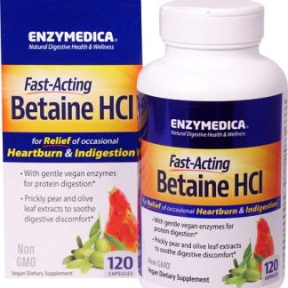 Enzymedica Betaine HCl -- 120 Capsules