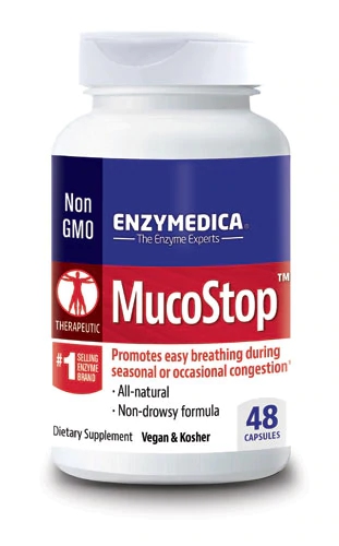 Enzymedica MucoStop™ -- 48 Capsules