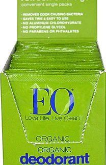 EO Deodorant Wipe Singles Tea Tree -- 24 Wipes