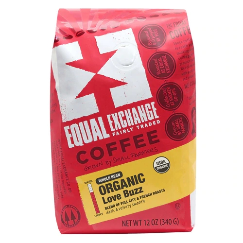 Equal Exchange Organic Love Buzz Whole Bean Coffee -- 12 oz