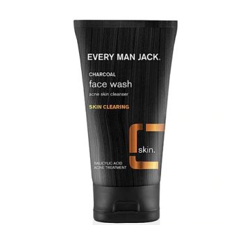 Every Man Jack Charcoal Face Wash Skin Cleanser Fragrance Free -- 5 fl oz