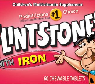 Flintstones Multivitamin with Iron Fruit -- 60 Chewable Tablets
