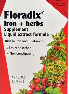 Flora Floradix® Iron plus Herbs Liquid Extract Formula -- 17 fl oz