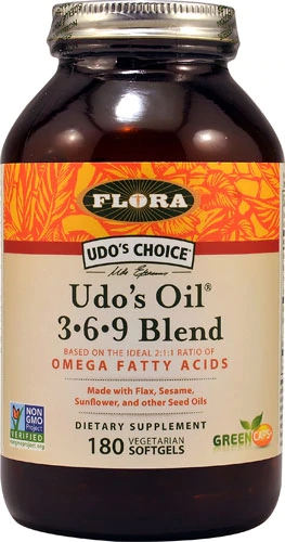 Flora Udo's Choice® Udo's Oil® 3-6-9 Blend -- 180 Vegetarian Softgels