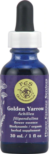 Flower Essence Golden Yarrow Dropper Herbal Supplement -- 1 fl oz