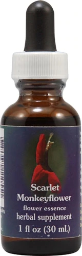 Flower Essence Scarlet Monkeyflower Herbal Supplement -- 1 fl oz