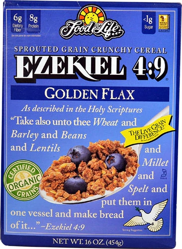 Food For Life Ezekiel 4:9® Sprouted Grain Cereal Golden Flax -- 16 oz