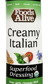 Foods Alive Organic Superfood Dressing Creamy Italian -- 16 fl oz