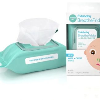 Fridababy BreatheFrida the Boogerwiper Tissue + Chest Rub -- 30 Wipes