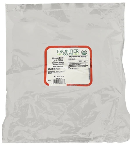 Frontier Co-Op Organic Loose Leaf Tea Hyssop Herb -- 16 oz