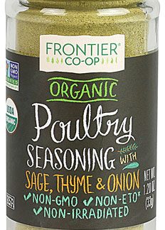 Frontier Co-Op Organic Poultry Seasoning with Sage, Thyme & Onion -- 1.2 oz