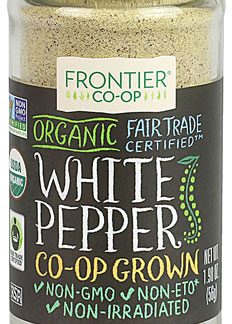 Frontier Co-Op Organic White Pepper Ground -- 1.98 oz