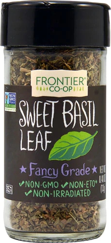 Frontier Co-Op Sweet Basil Leaf Flakes -- 0.48 oz