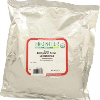 Frontier Natural Products Organic Ground Cardamom Seed -- 1 lb