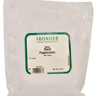 Frontier Natural Products Whole Black Peppercorns -- 16 oz