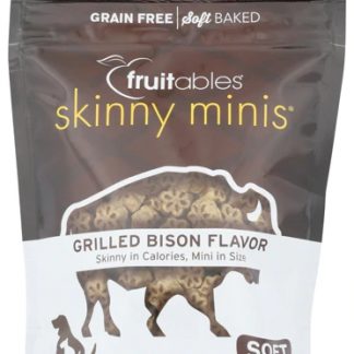 Fruitables Skinny Minis Soft Dog Treats Grilled Bison -- 5 oz