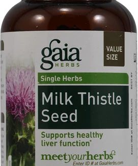 Gaia Herbs Single Herbs Milk Thistle Seed -- 120 Vegetarian Capsules
