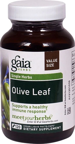 Gaia Herbs Single Herbs Olive Leaf -- 120 Vegan Capsules