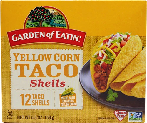 Garden of Eatin' Yellow Corn Taco Shells -- 12 Taco Shells