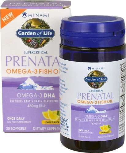 Garden of Life Minami Supercritical Prenatal Omega-3 Fish Oil Lemon -- 30 Softgels
