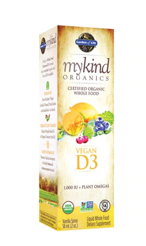 Garden of Life mykind Organics Vegan D3 Organic Spray Vanilla -- 1000 IU - 2 fl oz