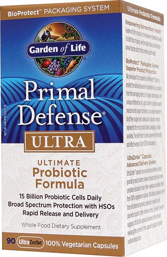 Garden of Life Primal Defense® Ultra Probiotic Formula -- 15 billion cells - 90 Vegetarian Capsules