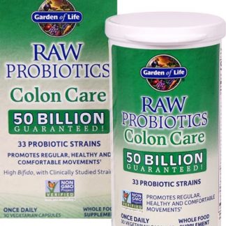 Garden of Life Raw Probiotics Colon Care -- 50 billion CFU - 30 Vegetarian Capsules