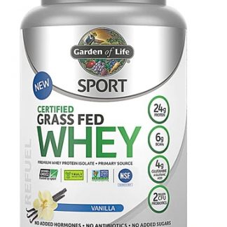 Garden of Life Sport Certified Grass Fed Whey Protein Vanilla -- 20 Servings