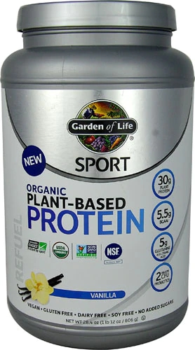 Garden of Life Sport Organic Plant-Based Protein Vanilla -- 38 Servings